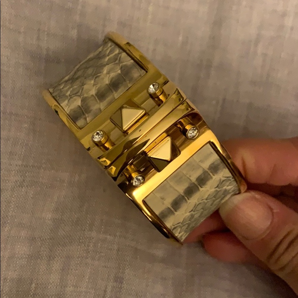 Snakeskin Python Cuff Bracelet - image 1